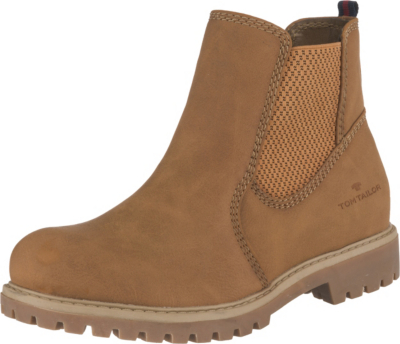 Neu TOM TAILOR Chelsea Boots 11150599 für Damen cognac ...