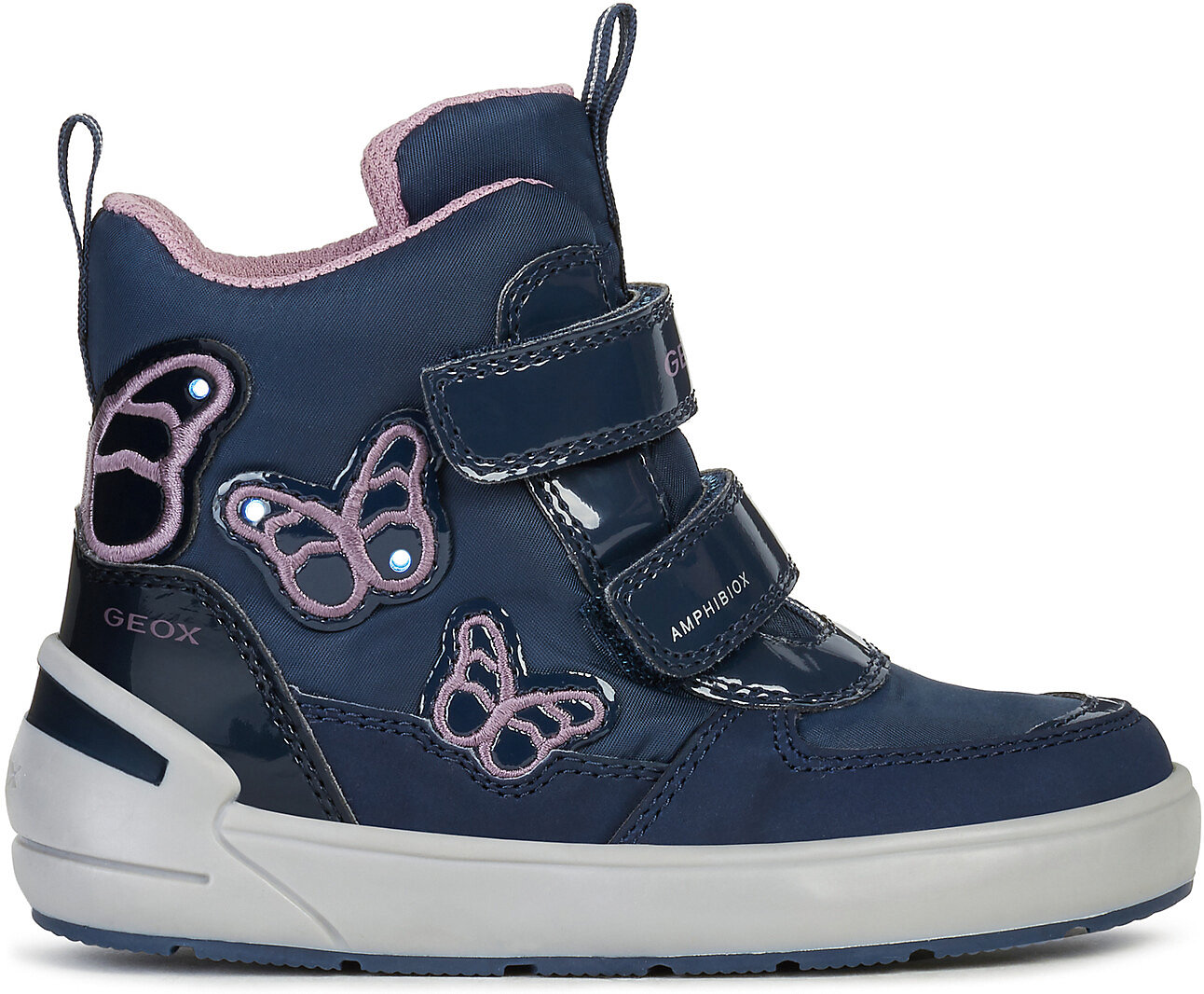 Winterstiefel SLEIGH Blinkies für Mädchen, Amphibiox, gefüttert, GEOX Winterstiefel SLEIGH Blinkies für Mädchen, Amphibiox, gefüttert, GEOX