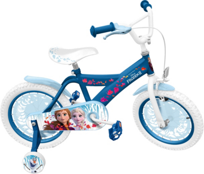 Neu Stamp FROZEN 2 Kinderfahrrad mit Stützräder, 16 Zoll