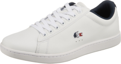 Pre-owned Lacoste Neu  Carnaby Evo Tri 1 Sfa Sneakers Low 12524554 Für Damen Weiss