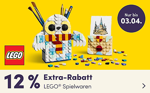 12 % Extra-Rabatt auf LEGO® Spielwaren