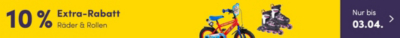 10 % Extra-Rabatt auf Räder & Rollen