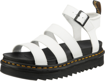 Pre-owned Dr. Martens' Neu Dr. Martens Blaire Riemchensandalen 13761278 Für Damen Weiss