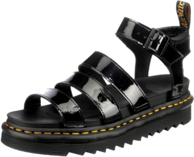 Pre-owned Dr. Martens' Neu Dr. Martens Blaire Riemchensandalen 13761318 Für Damen Schwarz