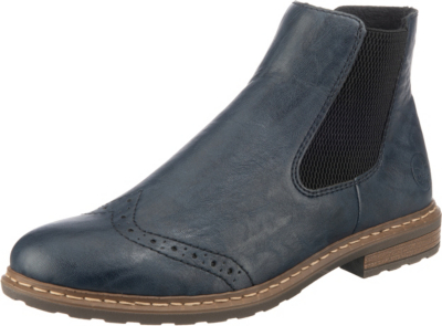 Neu rieker Chelsea Boots 15285739 für Damen blau braun | eBay