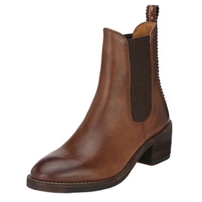 Pre-owned Crickit Neu  Jenna Chelsea Boots 17316183 Für Damen Braun Cognac