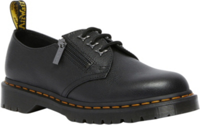 Pre-owned Dr. Martens' Neu Dr. Martens 1461 Zip 3 Eye Schnürschuhe 17816375 Für Damen Schwarz