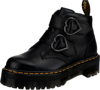 Pre-owned Dr. Martens' Neu Dr. Martens Devon Heart 2 Strap Boot Biker Boots 17816428 Für Damen