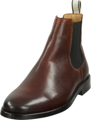 Pre-owned Gant Neu  Sharpville Chelsea Boots 19044154 Für Herren Cognac Schwarz