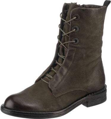 Pre-owned Jolana & Fenena Neu  J&f Classic Lace-up Boots 19407954 Für Damen Khaki