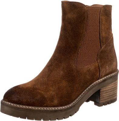 Pre-owned Apple Of Eden Neu  Sky Chelsea Boots 20215400 Für Damen Cognac Taupe