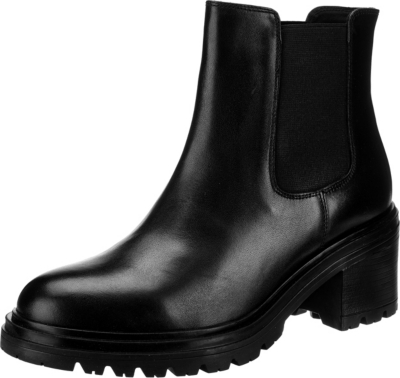 Pre-owned Geox Neu  D Damiana Chelsea Boots 20405836 Für Damen Schwarz