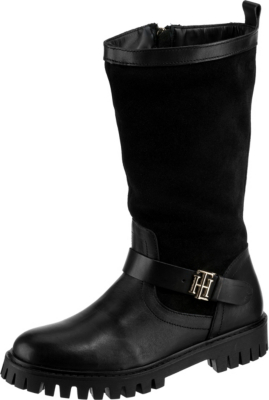 Pre-owned Tommy Hilfiger Neu  Klassische Stiefel 20560416 Für Damen Schwarz