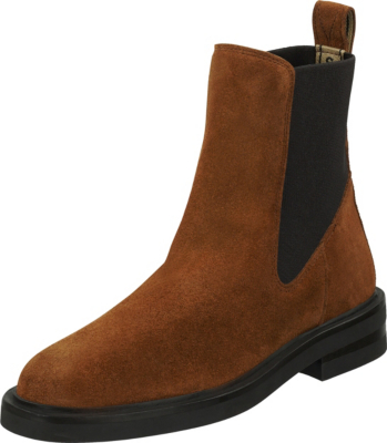 Pre-owned Scotch & Soda Neu  Hailey Chelsea Boots 20907409 Für Damen Cognac