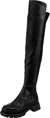 Pre-owned Buffalo Neu  Sofia Overknee-stiefel 21511352 Für Damen Schwarz