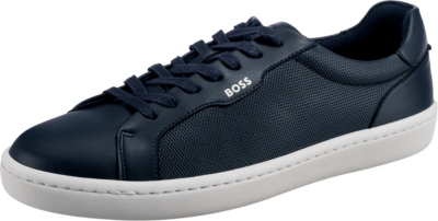 Pre-owned Hugo Boss Neu Boss Ribeira Tenn Mclt Sneakers Low 21540489 Für Herren Dunkelblau