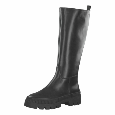 Pre-owned Tamaris Neu  Plateau-stiefel 22193544 Für Damen Schwarz