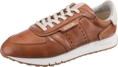 Pre-owned Pikolinos Neu  Barcelona Sneakers Low 22958284 Für Damen Cognac Weiss