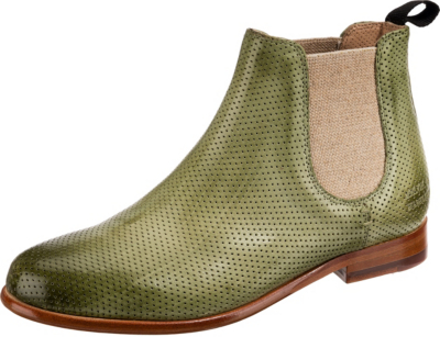 Pre-owned Melvin & Hamilton Neu  Selina 57 Chelsea Boots 22958669 Für Damen Grün