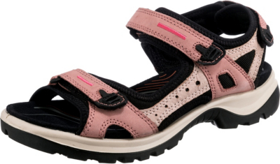 Pre-owned Ecco Neu  Offroad Outdoorsandalen 23098363 Für Damen Schwarz-kombi