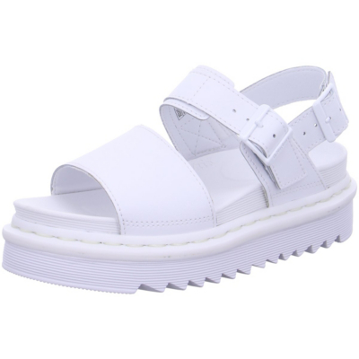 Pre-owned Dr. Martens' Neu Dr. Martens Voss Mono Riemchensandalen 23213127 Für Damen Weiss