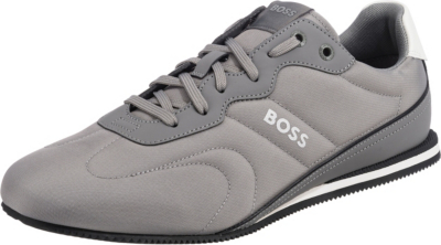 Pre-owned Hugo Boss Neu Boss Rusham_lowp_nypu Sneakers Low 23970044 Für Herren Schwarz Grau