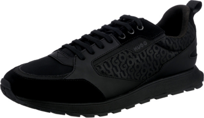 Pre-owned Hugo Boss Neu Hugo Icelin_runn_nypual Sneakers Low 23970351 Für Herren Schwarz