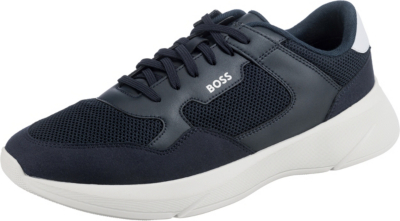 Pre-owned Hugo Boss Neu Boss Dean_runn_memx Sneakers Low 23970651 Für Herren Dunkelblau