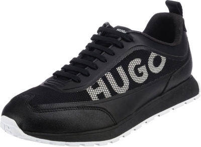 Pre-owned Hugo Boss Neu Hugo Icelin_runn_mebl Sneakers Low 23970698 Für Herren Schwarz Weiss