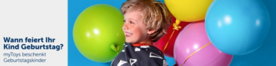 myToys beschenkt Geburtstagskinder