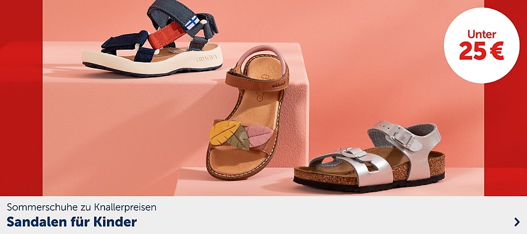 Sommerschuhe zu Knallerpreisen – Sandalen für Kinder unter 25€