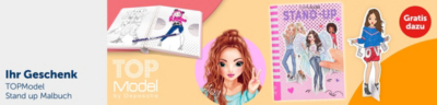 Ihr Geschenk: TOP Model Stand-up Malbuch