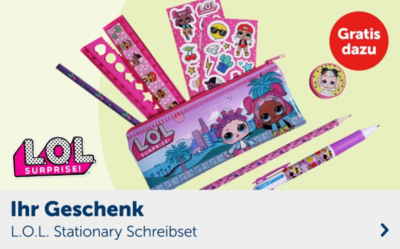  Ihr Geschenk: L.O.L. Stationary Schreibset