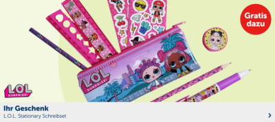  Ihr Geschenk: L.O.L. Stationary Schreibset