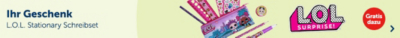  Ihr Geschenk: L.O.L. Stationary Schreibset