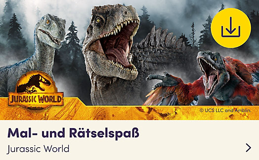 Jurassic World - Mal- und Rätselspaß