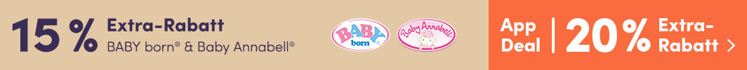 15 % Extra-Rabatt: BABY born® & Baby Annabell®