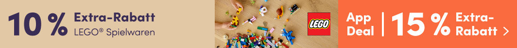 10% Extra-Rabatt auf LEGO ODER 15% in der App