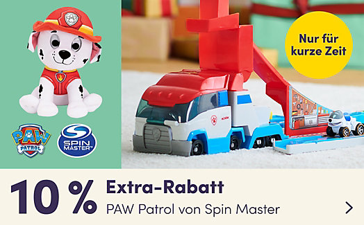 10 % Extra-Rabatt auf PAW Patrol von Spin Master