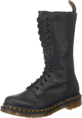 Pre-owned Dr. Martens' Neu Dr. Martens 1b99 14 Eye Zip Schnürstiefel 5750075 Für Damen Schwarz