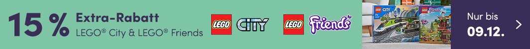 15 % Extra-Rabatt auf LEGO® City & LEGO® Friends