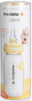 Neu Medela Standard Flasche mit Sauger Calma, PP, 250 ml ...