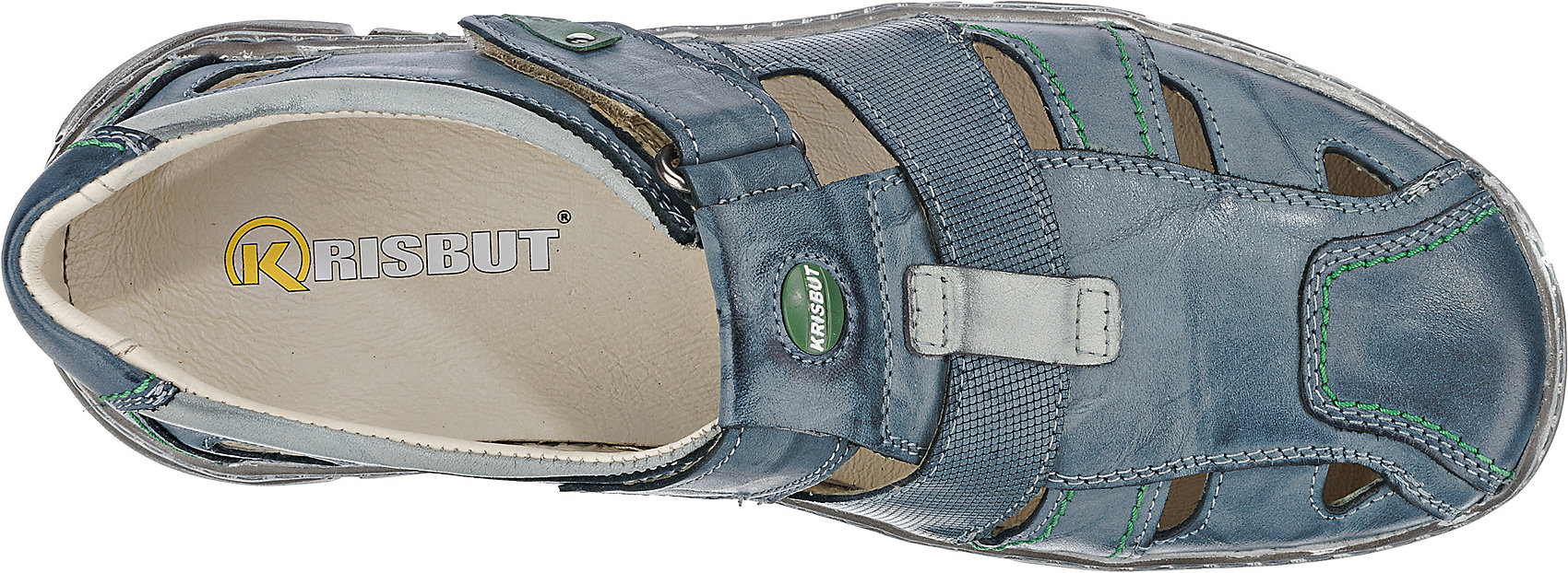 Neu Krisbut 4760-4-1 Offene Halbschuhe 5770432 für für für Herren blau hellgrau 5e50e8 Neu Krisbut 4760-4-1 Offene Halbschuhe 5770432 für für für Herren blau hellgrau 5e50e8