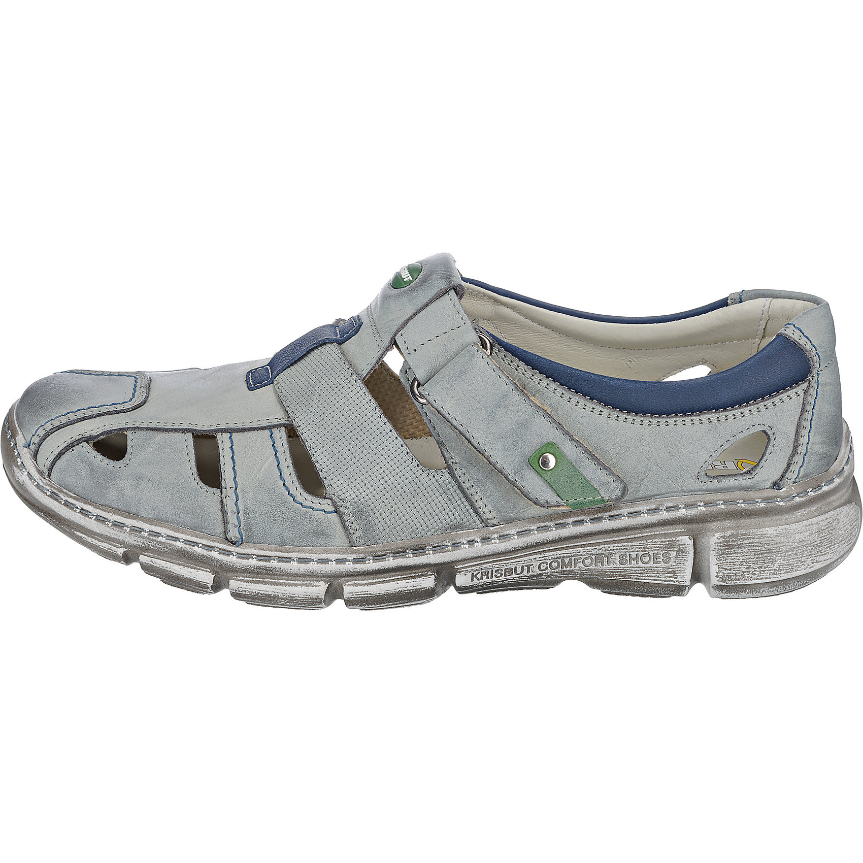 Neu Krisbut 4760-4-1 Offene Halbschuhe 5770432 für für für Herren blau hellgrau 5e50e8 Neu Krisbut 4760-4-1 Offene Halbschuhe 5770432 für für für Herren blau hellgrau 5e50e8
