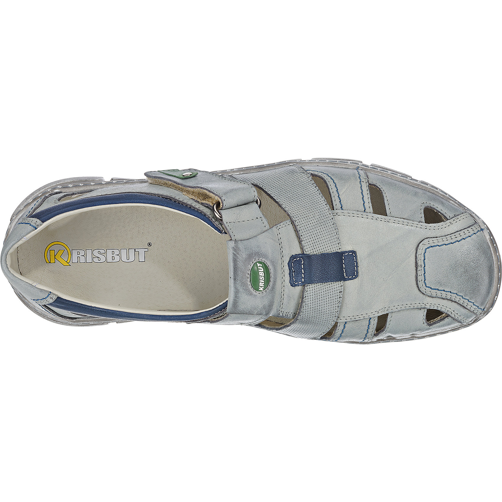 Neu Krisbut 4760-4-1 Offene Halbschuhe 5770432 für für für Herren blau hellgrau 5e50e8 Neu Krisbut 4760-4-1 Offene Halbschuhe 5770432 für für für Herren blau hellgrau 5e50e8