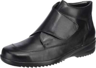 Pre-owned Waldläufer Neu  Hissa Komfort-stiefeletten 6723885 Für Damen Schwarz