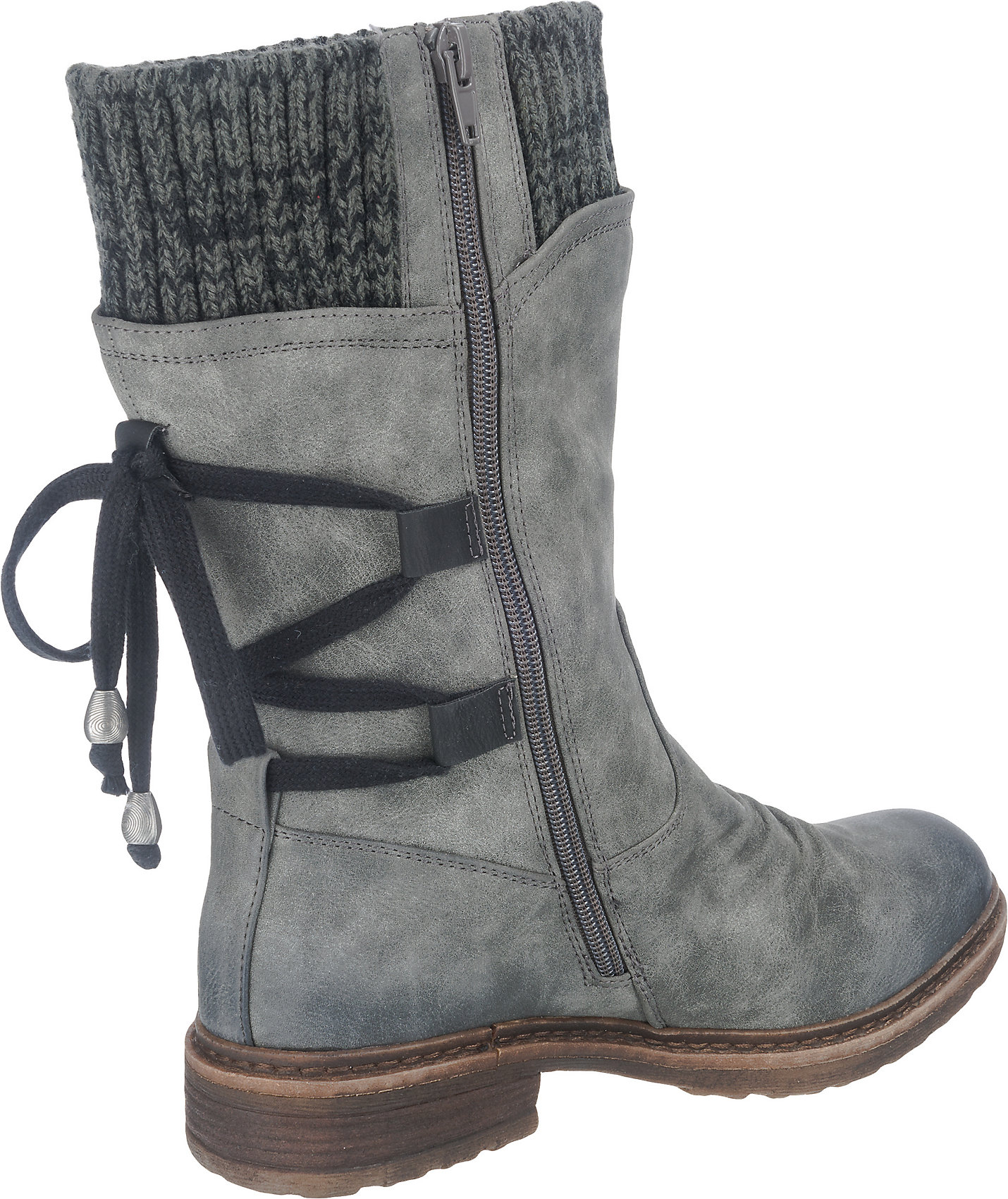 Neu rieker Stiefel schwarz rot kombi grau kombi 5742268 Neu rieker Stiefel schwarz rot kombi grau kombi 5742268