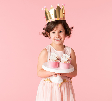 Prinzessinen Party Geschenkband rosa Kindergeburtstag Princesse Dekoband Deko 