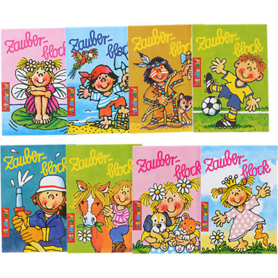 Zauberblöckchen Mädchen-/Jungenmix, 8 Stück (Lutz Mauder Verlag)
